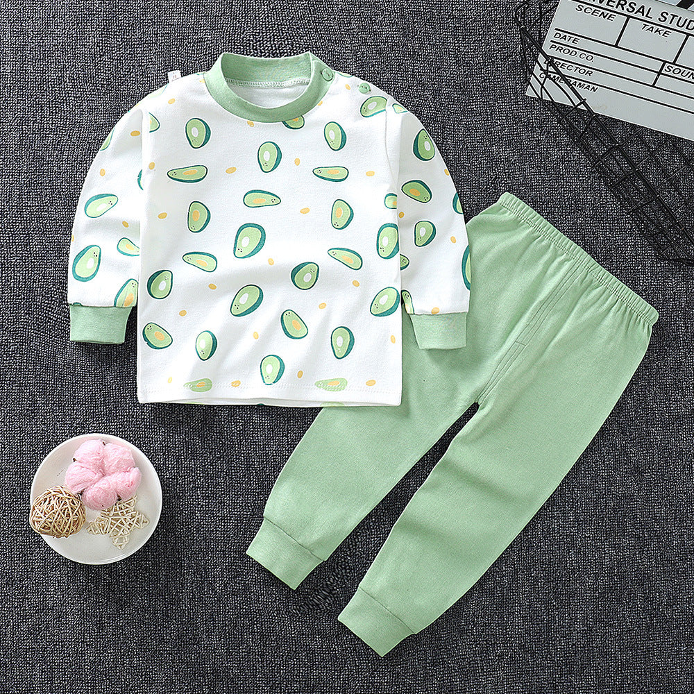Baby Two-piece Cotton Set - Sweater Pajamas