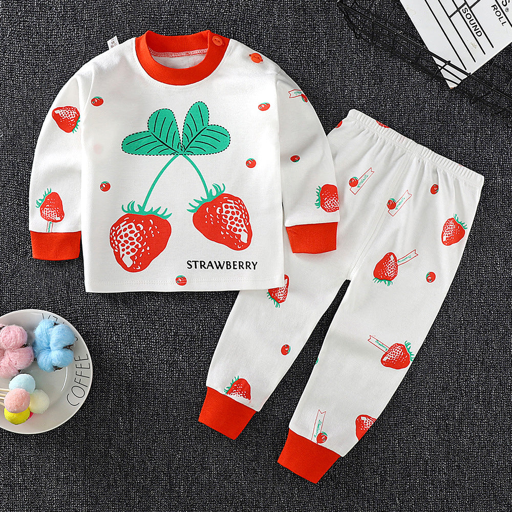 Baby Two-piece Cotton Set - Sweater Pajamas
