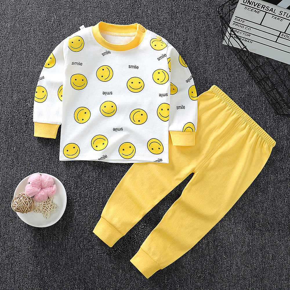 Baby Two-piece Cotton Set - Sweater Pajamas