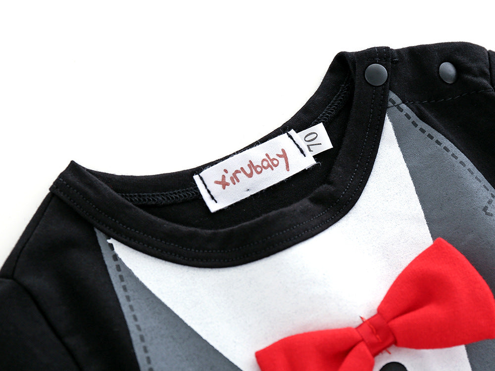 Toddler's Gentleman Long-Sleeved Romper - Baby Jumpsuit