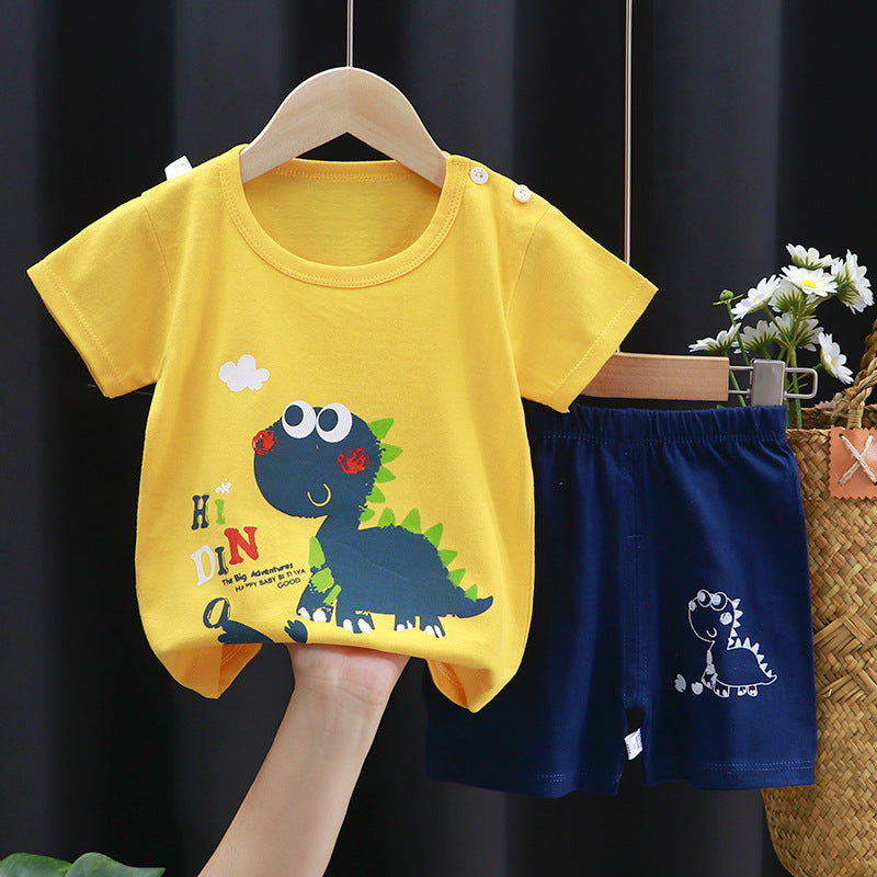 Cotton Short-Sleeved Suit - For Boys & Girls