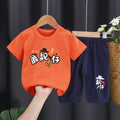 Short Sleeve Casual Two-Piece Set - For Boys And Girls