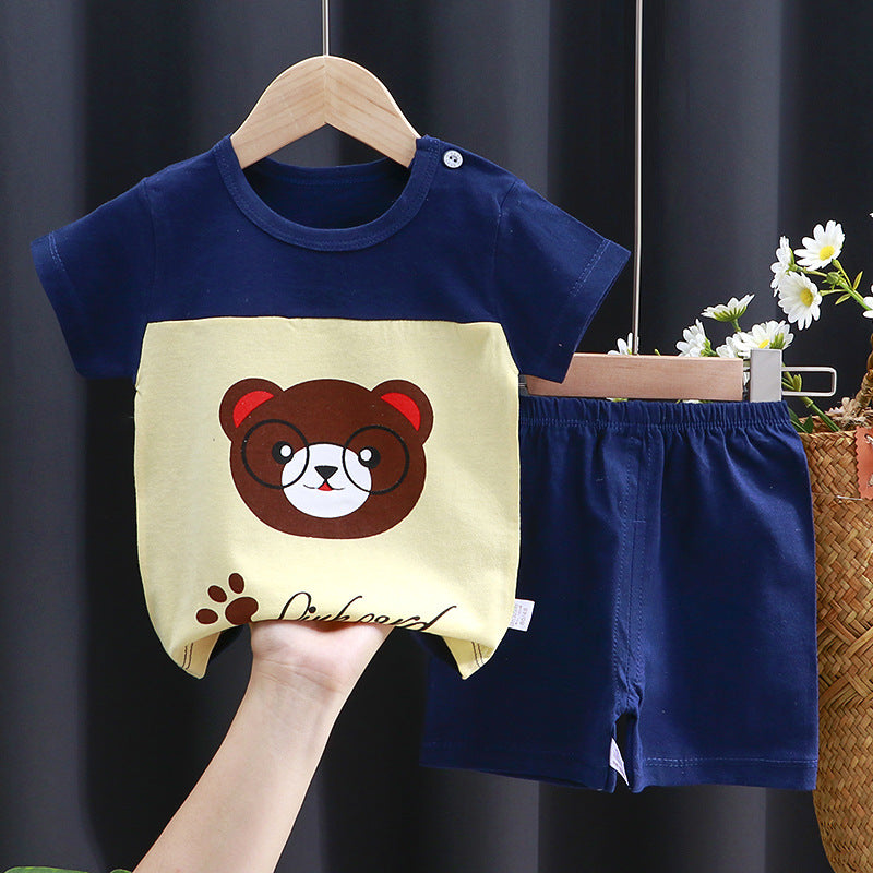 Short-Sleeve Cotton Set - For Boys & Girls