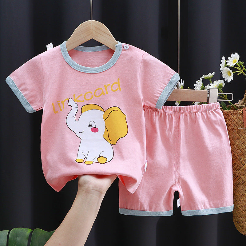 Short-Sleeve Cotton Set - For Boys & Girls