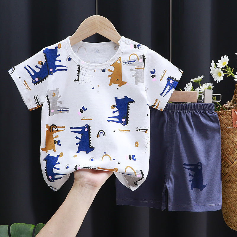 Short-Sleeve Cotton Set - For Boys & Girls