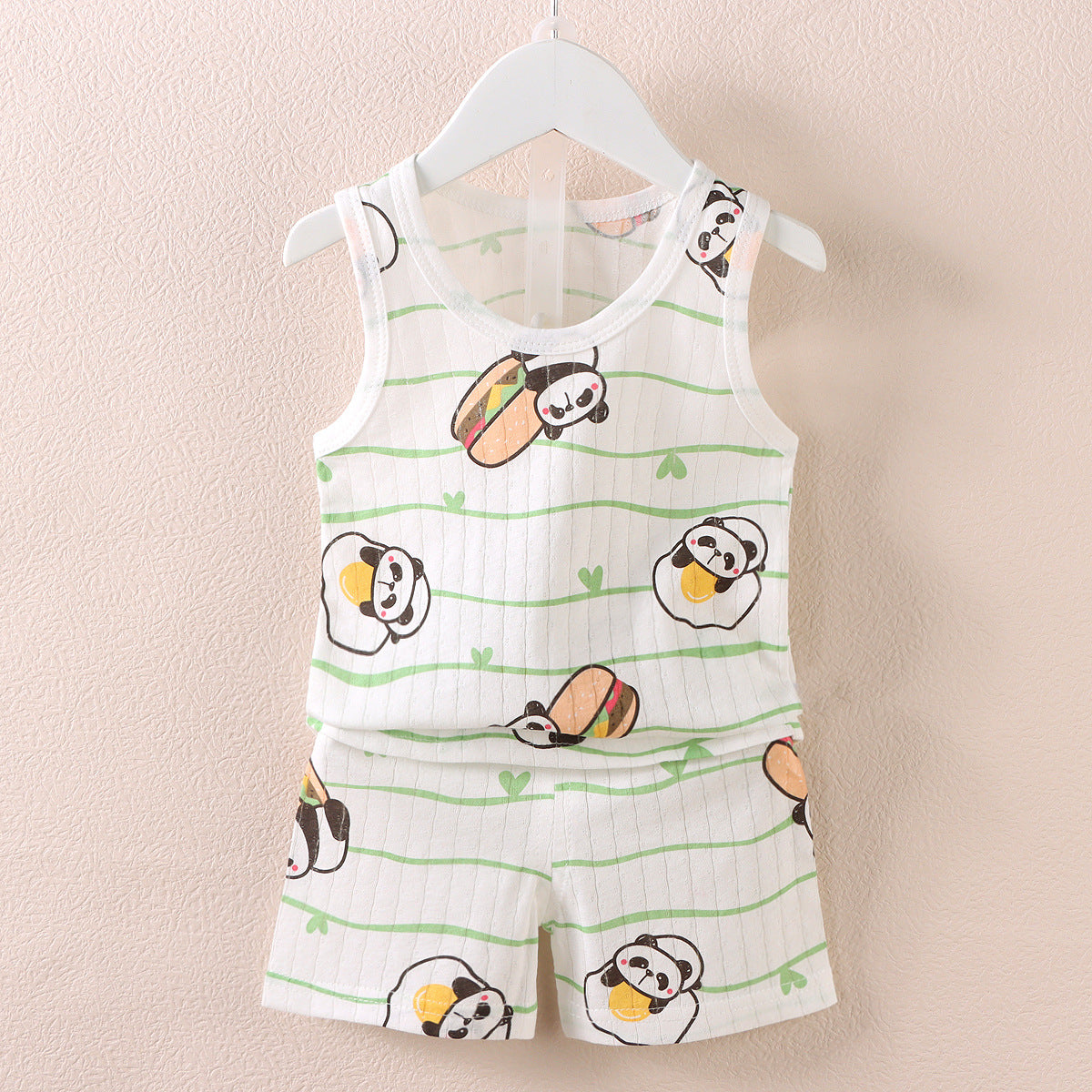 Sleeveless Vest Shorts Set