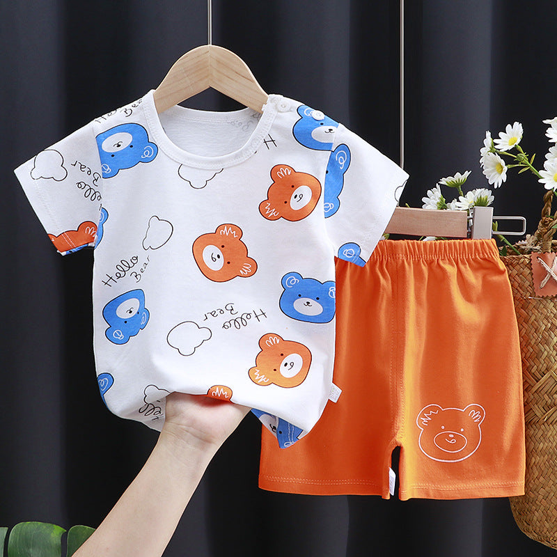 Short-Sleeve Cotton Set - For Boys & Girls