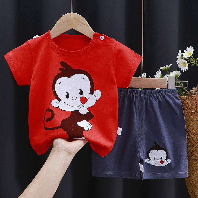 Short-Sleeve Cotton Set - For Boys & Girls
