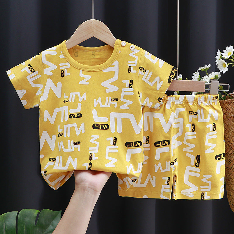 Short-Sleeve Cotton Set - For Boys & Girls
