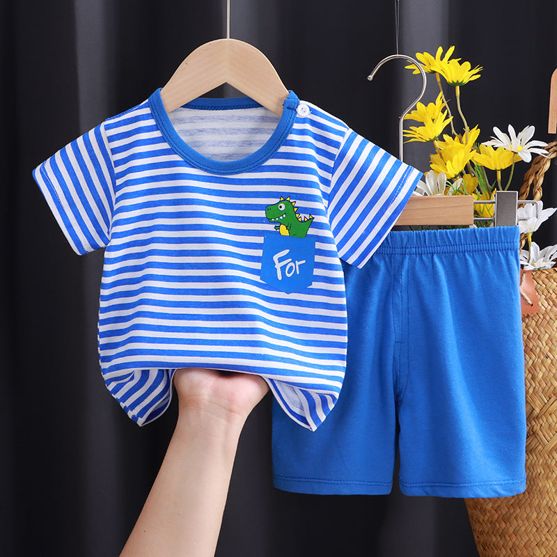 Short-sleeved Suit Pure Cotton T-shirt Shorts Set