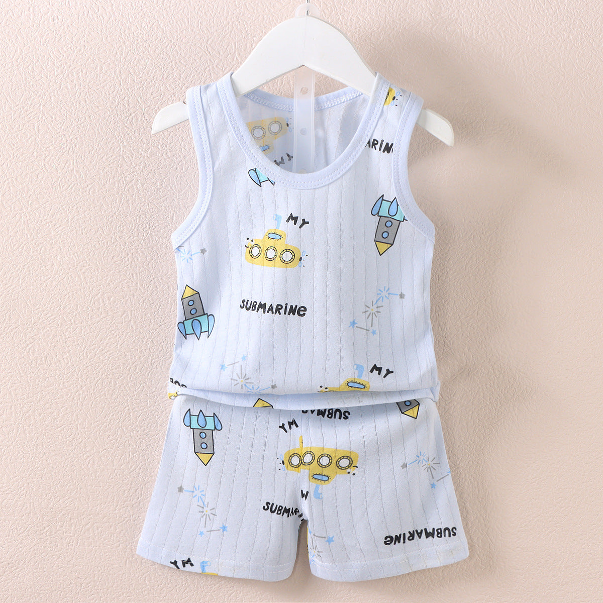 Sleeveless Vest Shorts Set