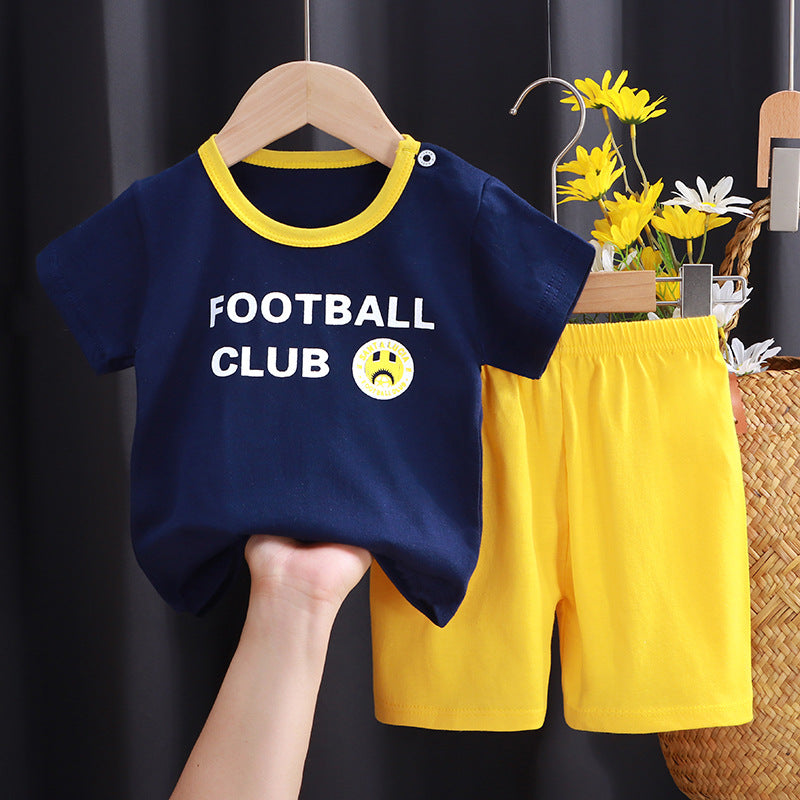 Short-sleeved Suit Pure Cotton T-shirt Shorts Set