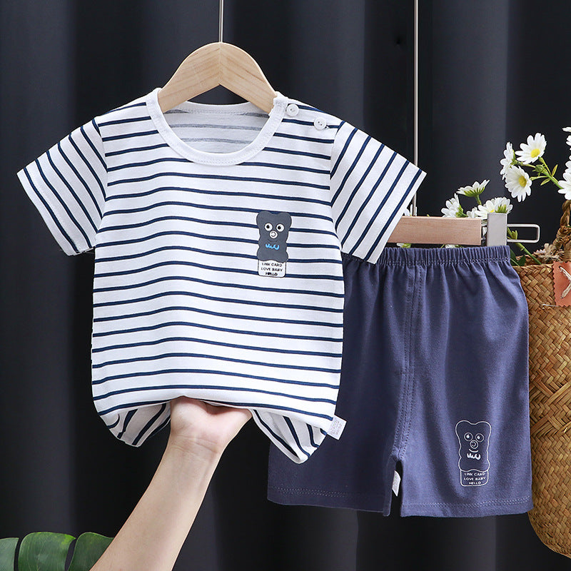 Short-Sleeve Cotton Set - For Boys & Girls