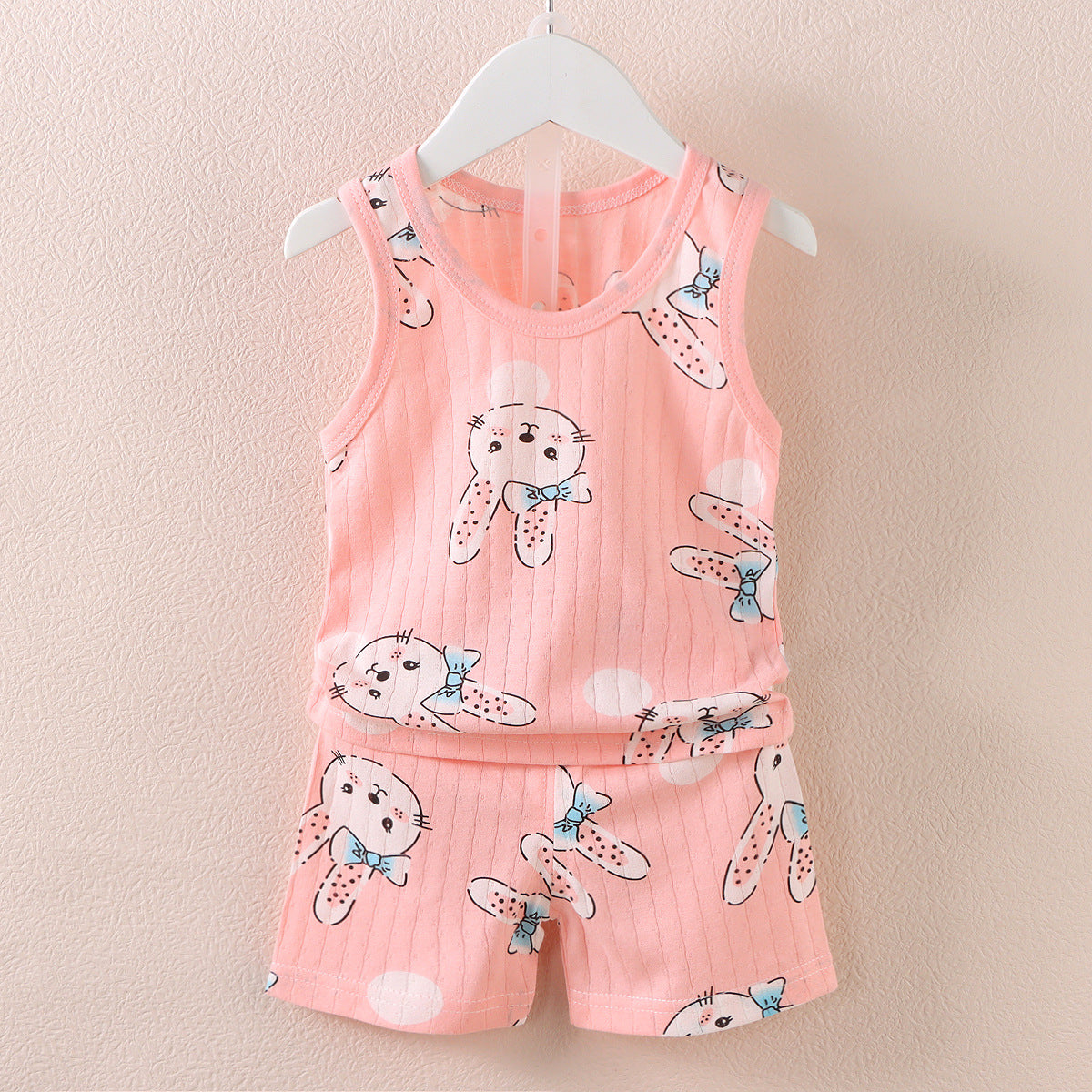 Sleeveless Vest Shorts Set