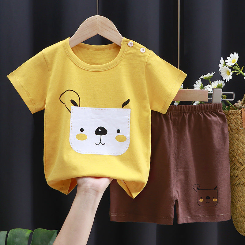 Short-Sleeve Cotton Set - For Boys & Girls