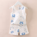 Sleeveless Vest Shorts Set