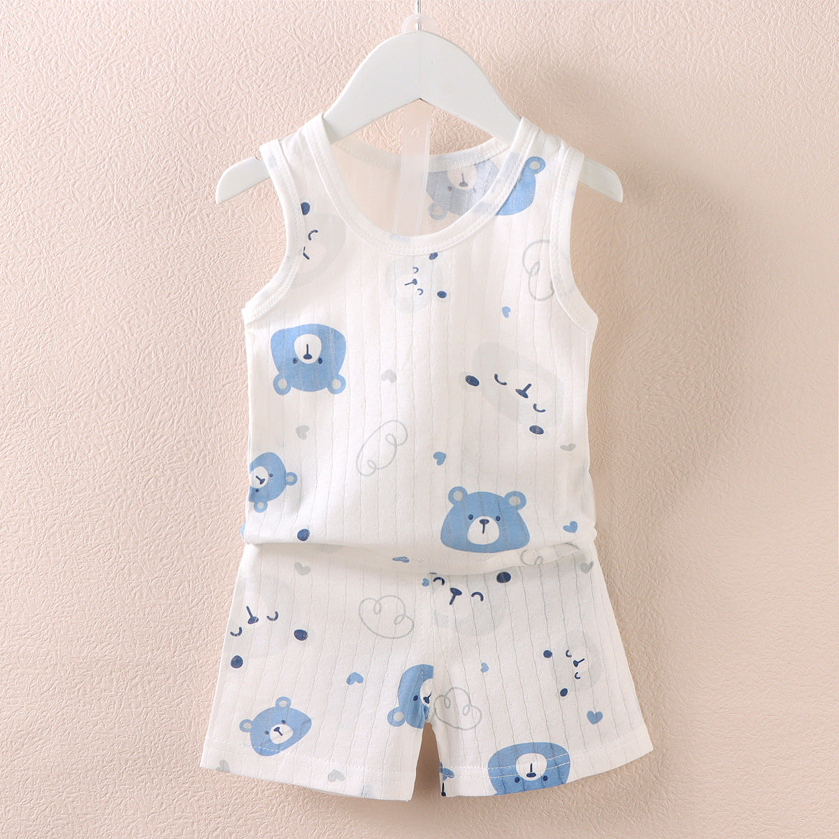Sleeveless Vest Shorts Set