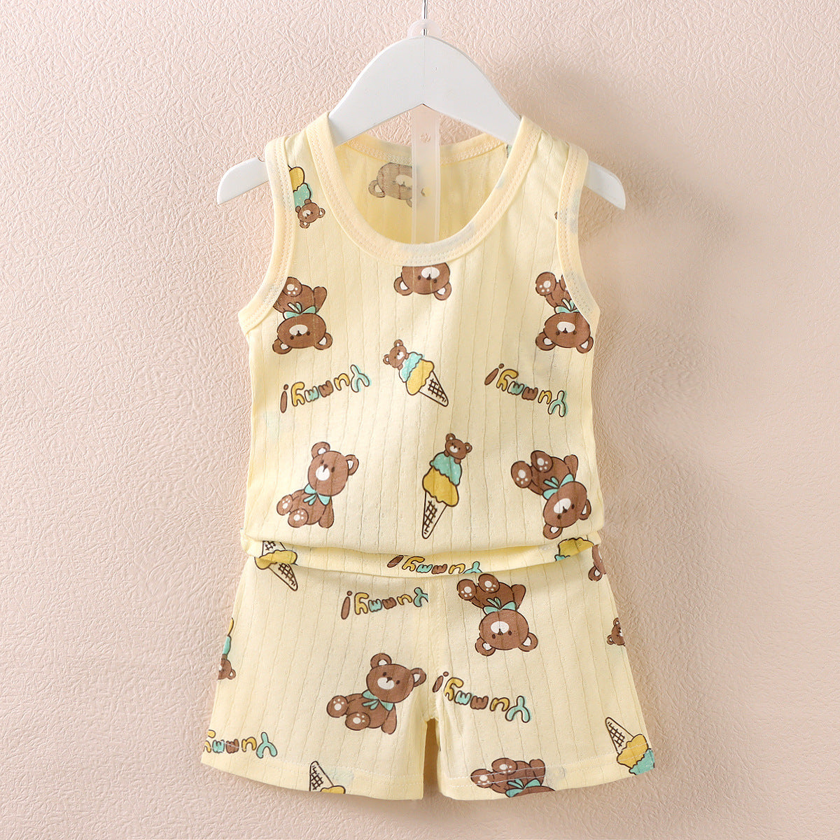 Sleeveless Vest Shorts Set