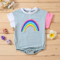 Cotton Pink Short-sleeved Thin Summer Jumpsuit