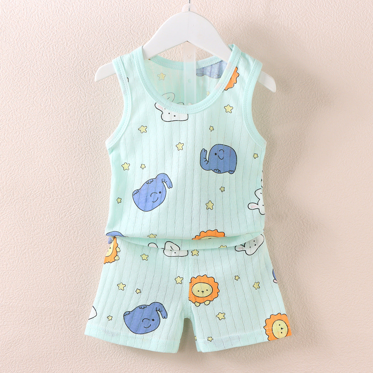 Sleeveless Vest Shorts Set