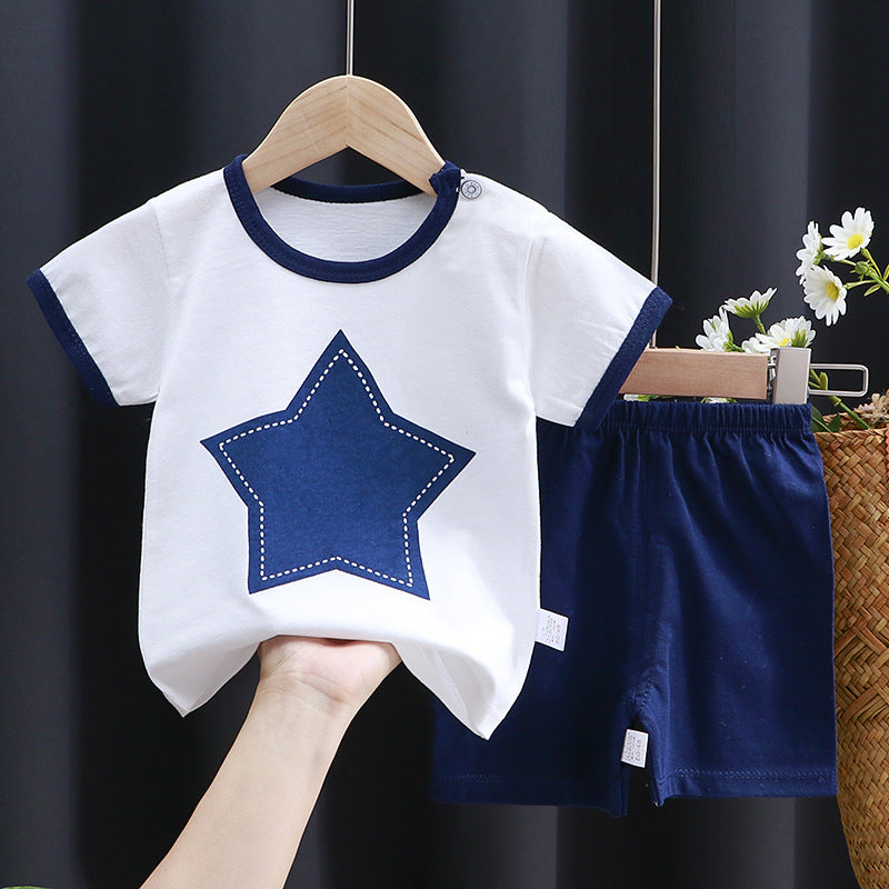 Short-Sleeve Cotton Set - For Boys & Girls