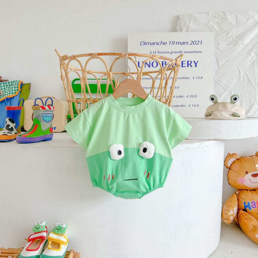 Baby Frog Cotton Rompers