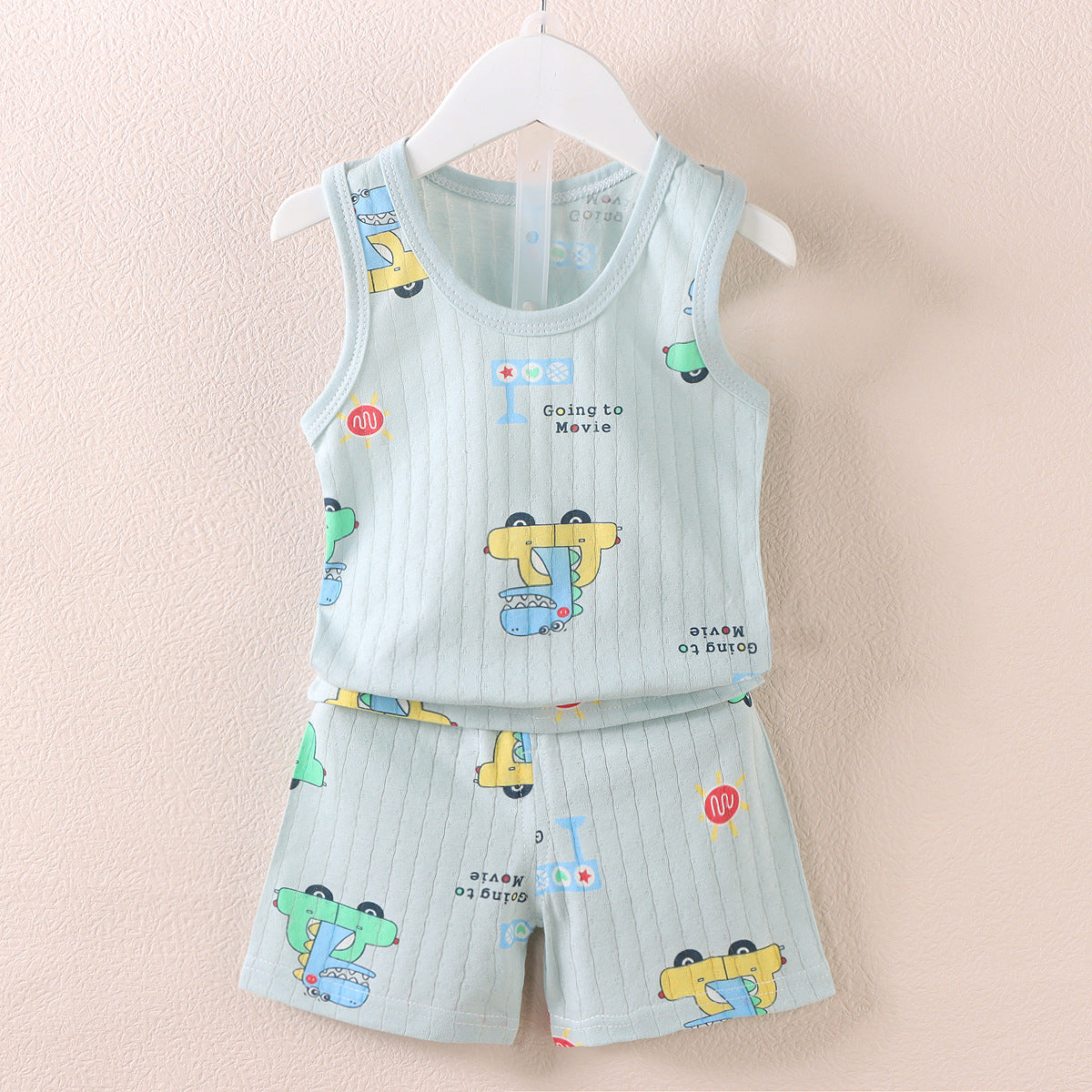 Sleeveless Vest Shorts Set