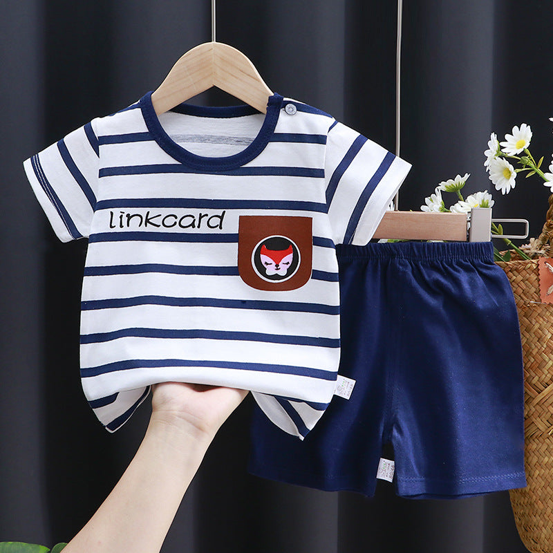 Short-Sleeve Cotton Set - For Boys & Girls